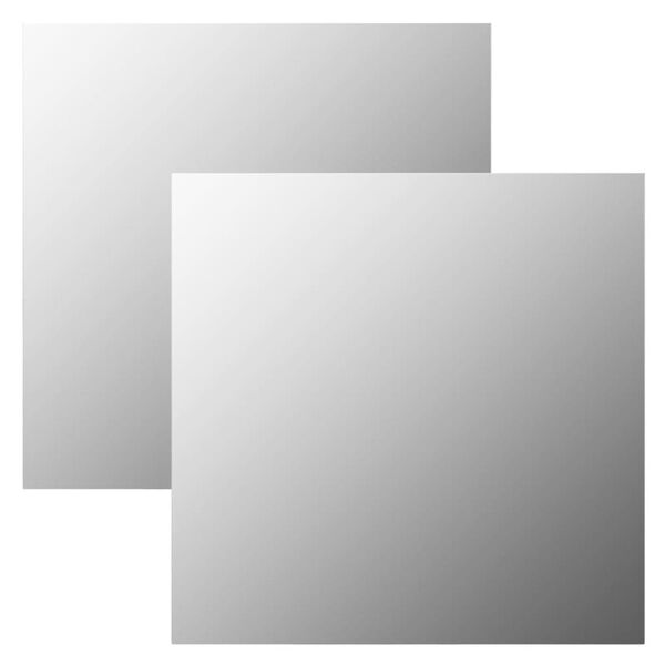 vidaXL 2 db négyzet alakú üveg falitükör 40 x 40 cm