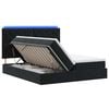 vidaXL LED t&aacute;rol&oacute;s &aacute;gy matraccal Fekete 180 x 200 cm B&aacute;rsony