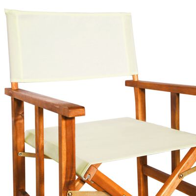 vidaXL tömör akácfa rendezői szék