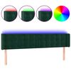 vidaXL s&ouml;t&eacute;tz&ouml;ld b&aacute;rsony LED-es fejt&aacute;mla 203 x 16 x 78/88 cm