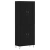 vidaXL Magasfi&uacute; 2 db Fekete t&ouml;lgy 69,5 x 34 x 180 cm Szerelt Fa