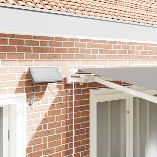 vidaXL Beh&uacute;zhat&oacute; napellenző Vil&aacute;gossz&uuml;rke 350 x 250 cm Sz&ouml;vet &eacute;s Ac&eacute;l