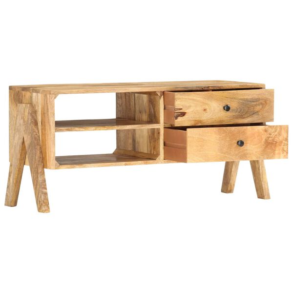 vidaXL tömör mangófa TV-szekrény 97 x 35 x 47 cm