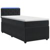 vidaXL Boxspring &aacute;gy matraccal fejt&aacute;ml&aacute;val Fekete 90 x 190 cm B&aacute;rsony