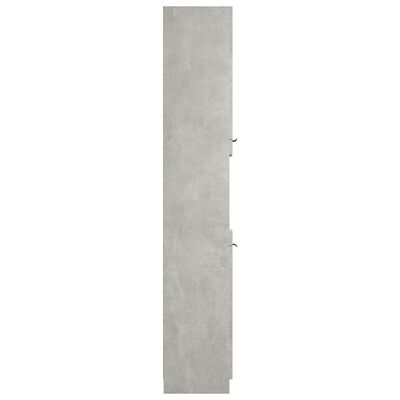 vidaXL betonszürke szerelt fa fürdőszobaszekrény 32 x 34 x 188,5 cm