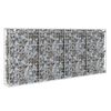 vidaXL horganyzott ac&eacute;l gabion fal fed&eacute;llel 200 x 20 x 85 cm