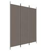 vidaXL 3 paneles antracitsz&uuml;rke sz&ouml;vet t&eacute;relv&aacute;laszt&oacute; 150 x 220 cm