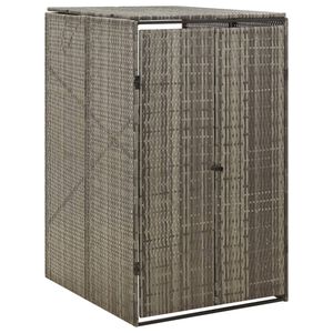 vidaXL sz&uuml;rke polyrattan kerekes kukat&aacute;rol&oacute; f&eacute;szer 70 x 80 x 117 cm