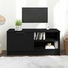 vidaXL fekete szerelt fa TV-szekr&eacute;ny 80 x 35 x 36,5 cm