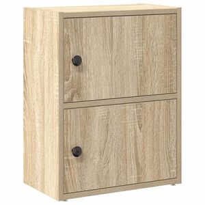 vidaXL sonoma t&ouml;lgy sz&iacute;nű szerelt fa k&ouml;nyvszekr&eacute;ny 40x24x52 cm