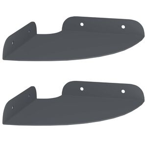 vidaXL Sarok Lebegő Polc 2 db Antracit 15 x 15 x 2 cm