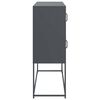 vidaXL antracit hidegen hengerelt acél tálalószekrény 100,5x39x107 cm