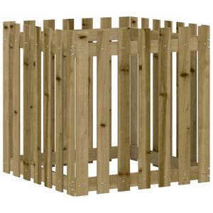 vidaXL impregn&aacute;lt fenyőfa n&ouml;v&eacute;nytart&oacute; l&eacute;ces kialak&iacute;t&aacute;ssal 70x70x70 cm