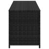 vidaXL fekete polyrattan kerti t&aacute;rol&oacute;l&aacute;da 150 x 50 x 60 cm