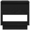 vidaXL &Eacute;jjeliszekr&eacute;ny 2 pcs Fekete t&ouml;lgy 45 x 34 x 44 cm Faanyag