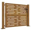 vidaXL Corten ac&eacute;l kerti kapu 100x100 cm, n&eacute;gyzet alak&uacute; kivitelben