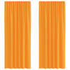 vidaXL 2 db narancssárga voile függönyök rúd zsebekkel