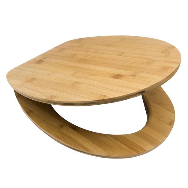 RIDDER Tampa term&eacute;szetes bambusz l&aacute;gyan csuk&oacute;d&oacute; WC-&uuml;lőke