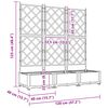 vidaXL Kerti cser&eacute;p 3 pcs Barna 120 x 40 x 125,5 cm Ac&eacute;l