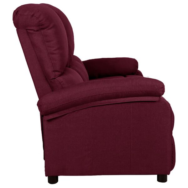 vidaXL h&aacute;romszem&eacute;lyes lila sz&ouml;vet d&ouml;nthető kanap&eacute;