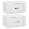 vidaXL 2 db magasf&eacute;nyű feh&eacute;r fali &eacute;jjeliszekr&eacute;ny 50x36x25 cm