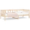 vidaXL t&ouml;m&ouml;r fenyőfa kanap&eacute;&aacute;gy matrac n&eacute;lk&uuml;l 90 x 190 cm