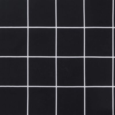 vidaXL fekete kockás oxford-szövet kerti padpárna 100 x 50 x 3 cm