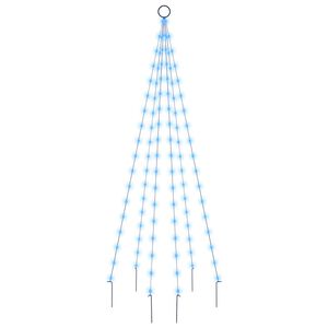 vidaXL kar&aacute;csonyfa z&aacute;szl&oacute;r&uacute;don 108 k&eacute;k LED-del 180 cm