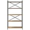 vidaXL K&ouml;nyvespolc Artisan t&ouml;lgy 80 x 30 x 155 cm Faanyag