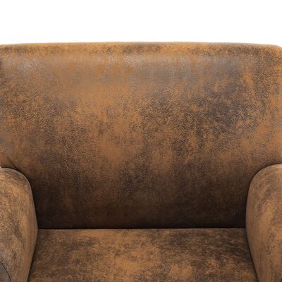 vidaXL barna művelúr fotel