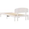 vidaXL Ágykeret fejtámlával Fehér 75 x 190 cm Tömör fenyőfa