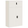 vidaXL feh&eacute;r ac&eacute;l irattart&oacute; szekr&eacute;ny 90 x 40 x 145 cm