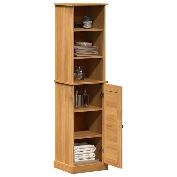 vidaXL F&uuml;rdőszoba b&uacute;tor szett polcokkal VIGO 2 pcs Barna &eacute;s M&eacute;zbarna