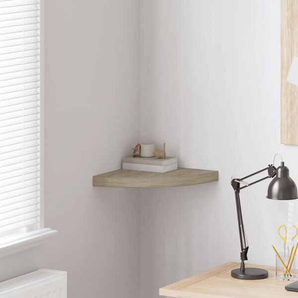 vidaXL t&ouml;lgysz&iacute;nű MDF lebegő sarokpolc 35 x 35 x 3,8 cm