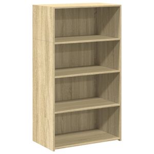vidaXL sonoma t&ouml;lgy sz&iacute;nű szerelt fa magasszekr&eacute;ny 70 x 41 x 124 cm