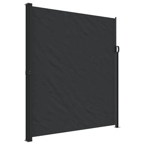 vidaXL fekete beh&uacute;zhat&oacute; oldals&oacute; napellenző 220 x 500 cm