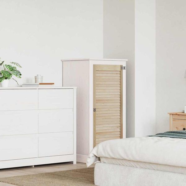 vidaXL Sz&eacute;fajt&oacute; ajt&oacute;val Term&eacute;szetes 140.5 x 2 x 59.5 cm T&ouml;m&ouml;r fenyőfa