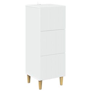 vidaXL Fi&oacute;kos szekr&eacute;ny Feh&eacute;r 33 x 34,5 x 90 cm Szerelt Fa