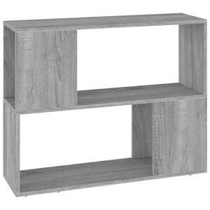 vidaXL sz&uuml;rke sonoma sz&iacute;nű t&eacute;relv&aacute;laszt&oacute; k&ouml;nyvszekr&eacute;ny 80 x 24 x 63 cm