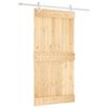 vidaXL Cs&uacute;sz&oacute; ajt&oacute; Term&eacute;szetes &eacute;s Feh&eacute;r 100 x 210 cm Szil&aacute;rd Fenyőfa
