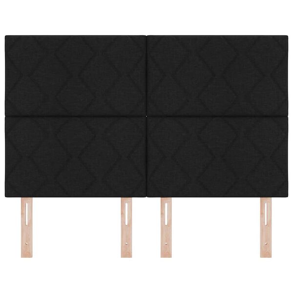 vidaXL Fejt&aacute;mla fejt&aacute;ml&aacute;val Fekete 160 cm Műbőr