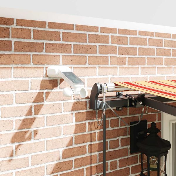 vidaXL Napernyő Anyag S&aacute;rga &eacute;s narancs 400 &times; 300 cm Poli&eacute;szter