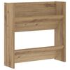 vidaXL Cipőszekr&eacute;ny 60 x 18 x 60 cm Szerelt Fa K&eacute;zműves T&ouml;lgy