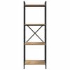 vidaXL K&ouml;nyvespolc Artisan t&ouml;lgy 40 x 30 x 85 cm Faanyag