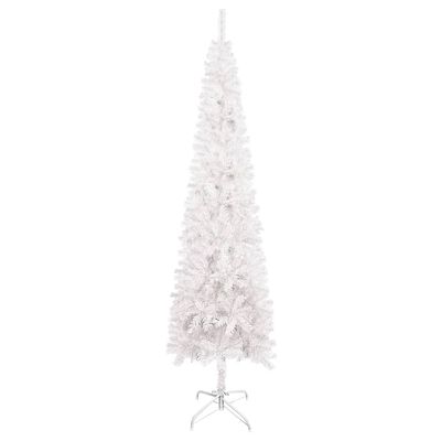 vidaXL fehér vékony karácsonyfa 240 cm