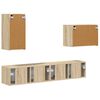 vidaXL TV falit kabinet szett 4 pcs Sonoma t&ouml;lgy Faanyag