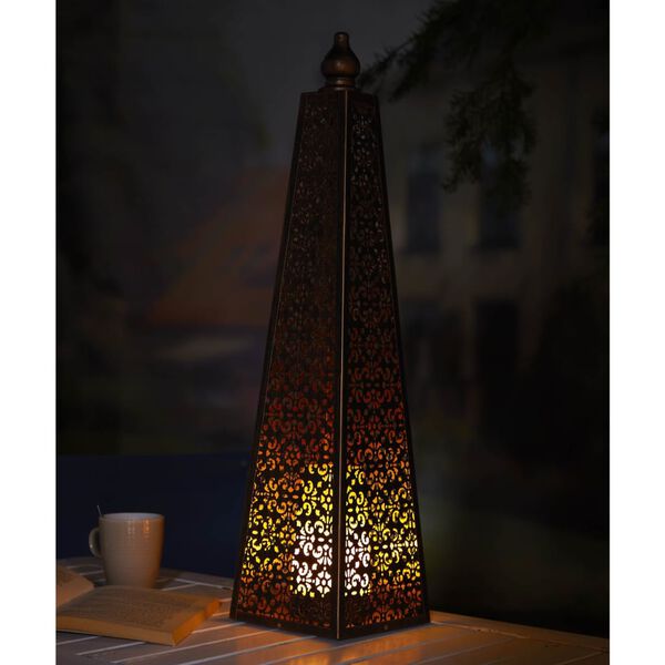 Luxform Lighting Pyramid r&eacute;zsz&iacute;nű LED-es elemes l&aacute;mpa 60 cm