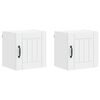 vidaXL Fali Szekr&eacute;ny LUCCA 2 pcs Feh&eacute;r 40 x 31 x 40 cm Szerelt Fa