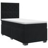 vidaXL Boxspring &aacute;gy matraccal fejt&aacute;ml&aacute;val Fekete 100 x 200 cm B&aacute;rsony