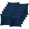 vidaXL P&aacute;rna huzat 12 db HOUTEN S&ouml;t&eacute;tk&eacute;k 40 x 40 cm Flanell